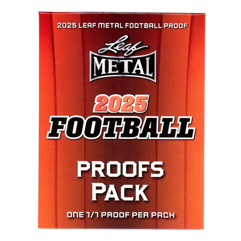 2025 Leaf Pro Set Metal Football Proof Pack 1/1
