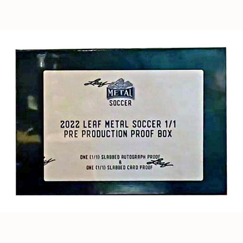 2022 Leaf Metal Soccer Pre-Production Proof Box Hobby