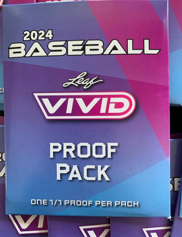 2025 Leaf Vivid Baseball 1/1 Proof Pack