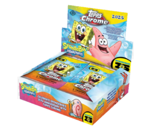 PARTICIPACIÓN APERTURA DIRECTO 2025 Topps Chrome Spongebob Hobby Box
